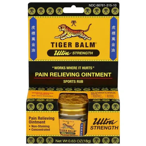 Tiger Balm Ultra Strength Pain Relieving Ointment - 0.63 Oz